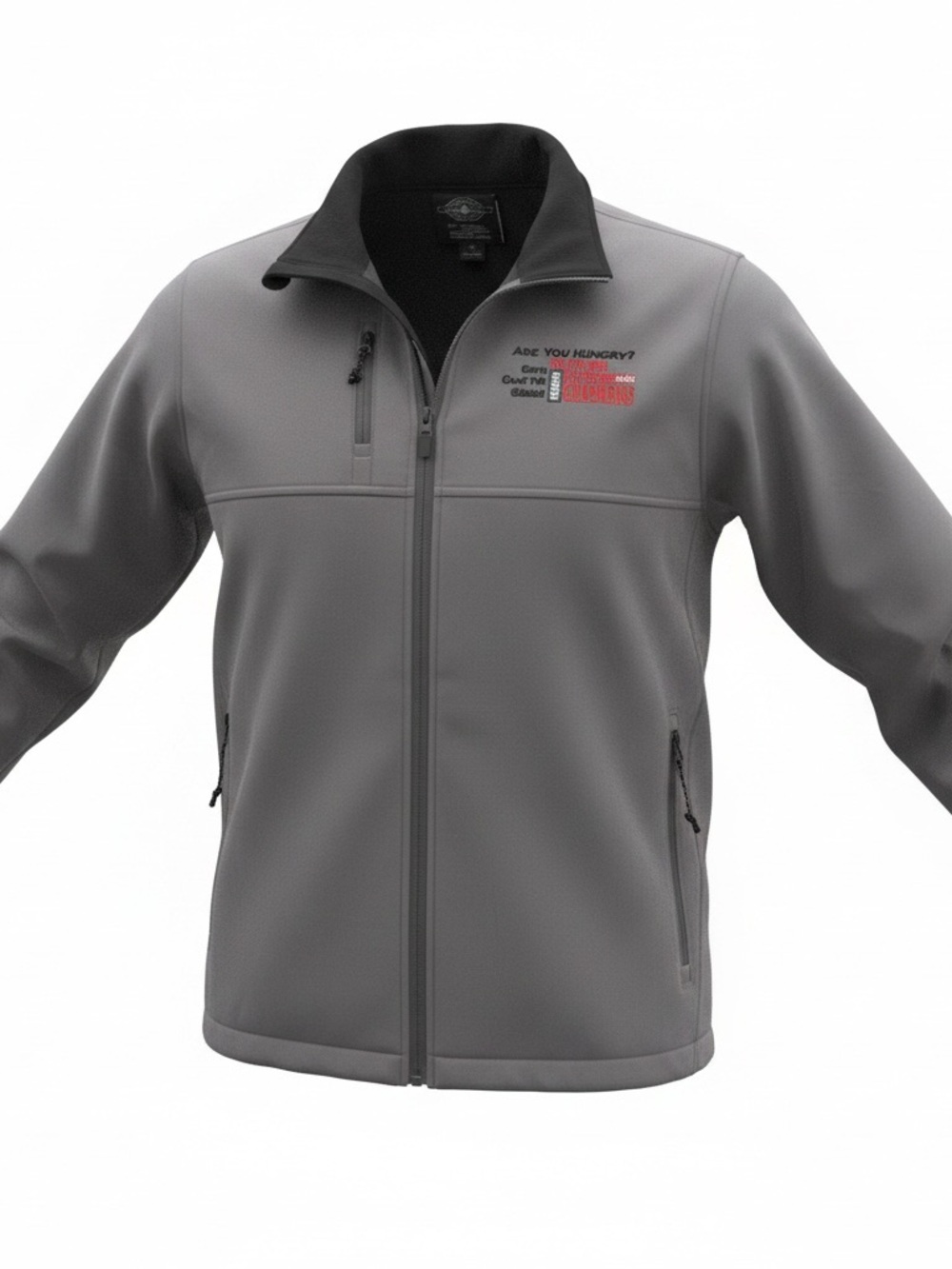 Charles River Apparel Soft Shell Jacket Mens Large Gray Indiana National Guard